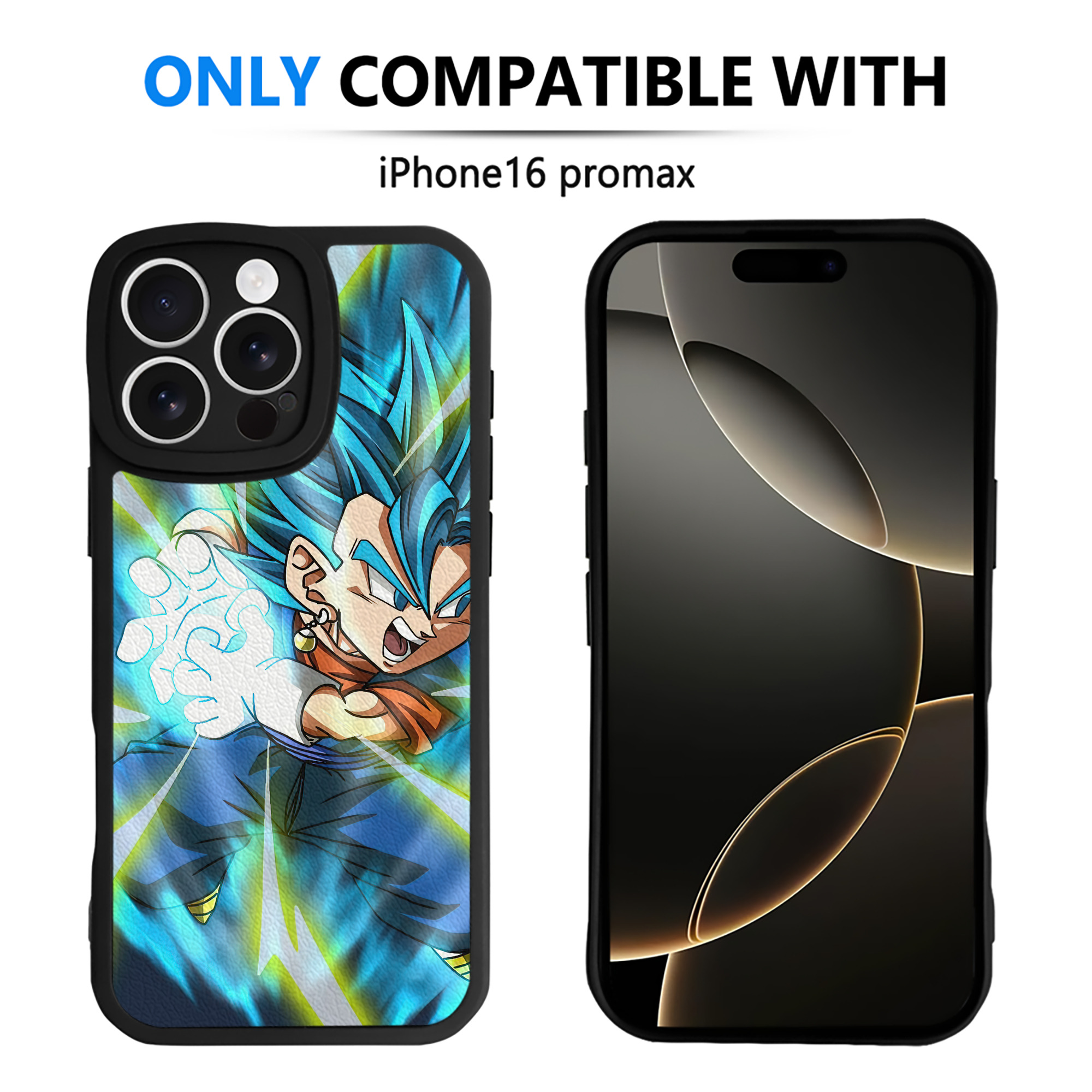（画像用） ドラゴンボール DRAGON BALL 【iPhone 16シリーズ対応】シリコンスマホケース（レザー調） 材質：シリコン